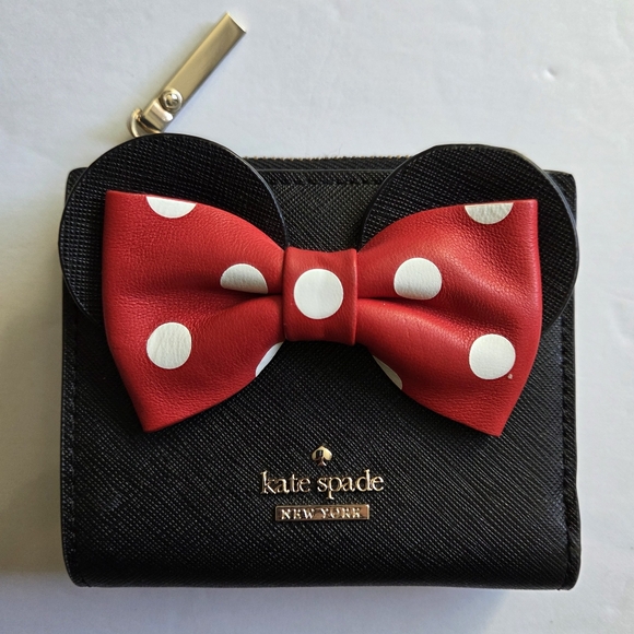 kate spade Handbags - Kate Spade Disney Minnie Mouse Leather Compact Wallet